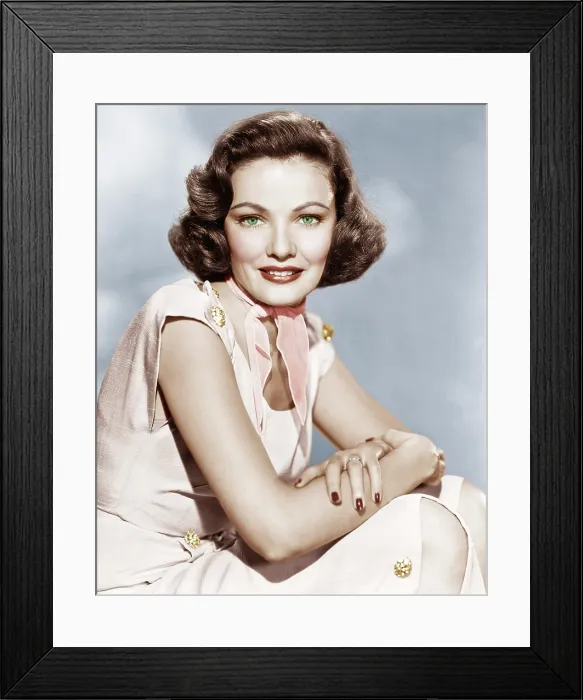 Framed Print : Gene Tierney, ca. 1950