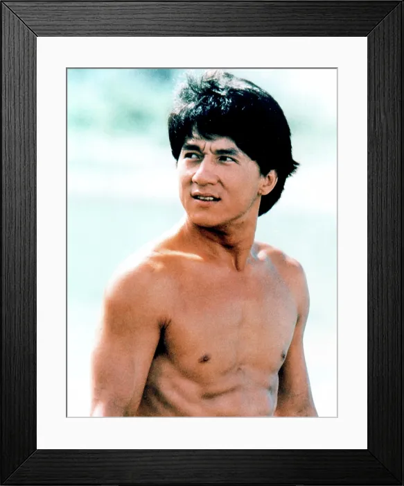 Framed Print : Jackie Chan, portrait ca. 1970s Framed Print : Jackie Chan, portrait ca. 1970s