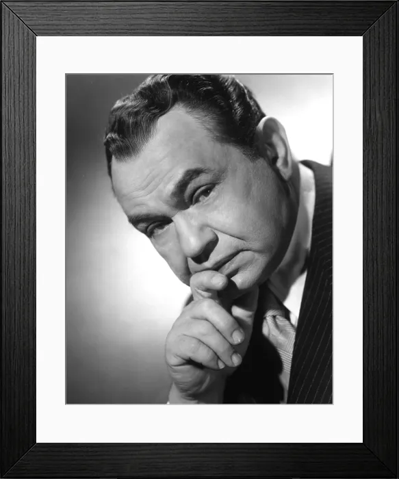 Framed Print : Edward G. Robinson, portrait ca. 1953 Framed Print : Edward G. Robinson, portrait ca. 1953