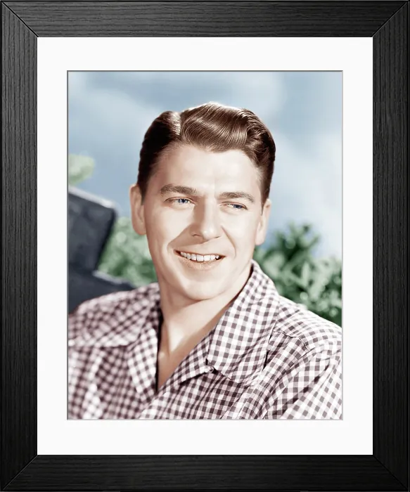 Framed Print : Ronald Reagan, ca. 1950s Framed Print : Ronald Reagan, ca. 1950s