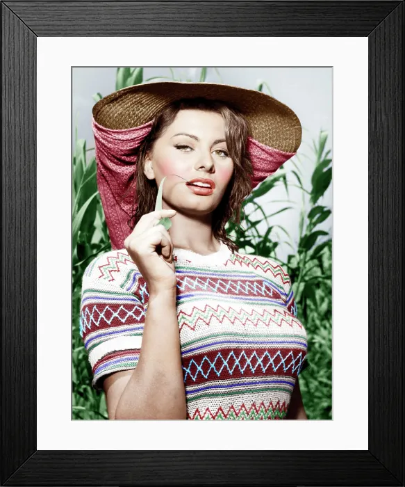 Framed Print : Sophia Loren, ca. 1956