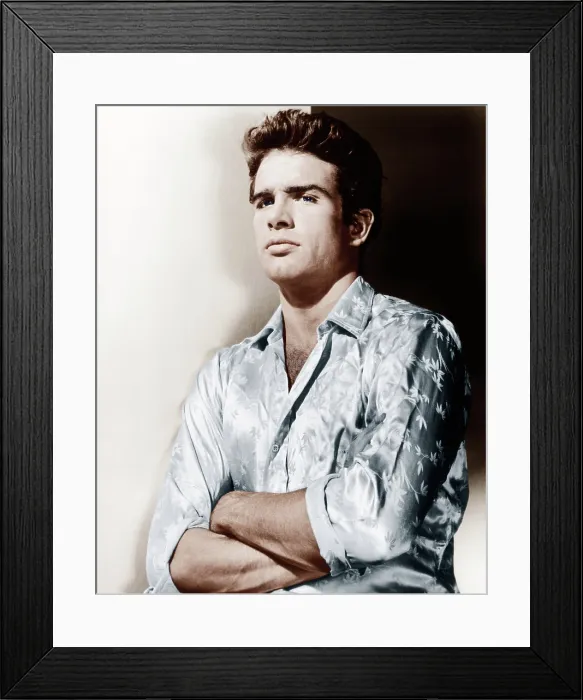 Framed Print : Warren Beatty, ca. 1962