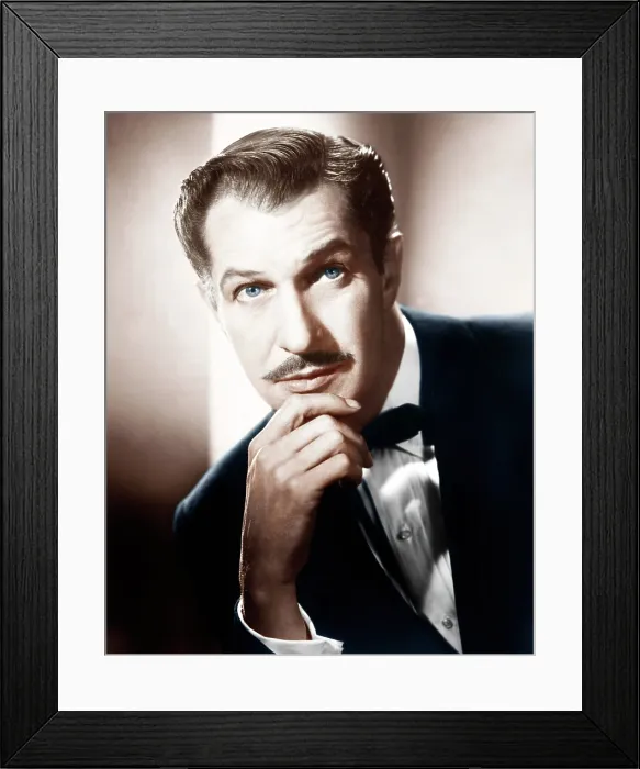 Framed Print : Vincent Price, ca. 1950s Framed Print : Vincent Price, ca. 1950s