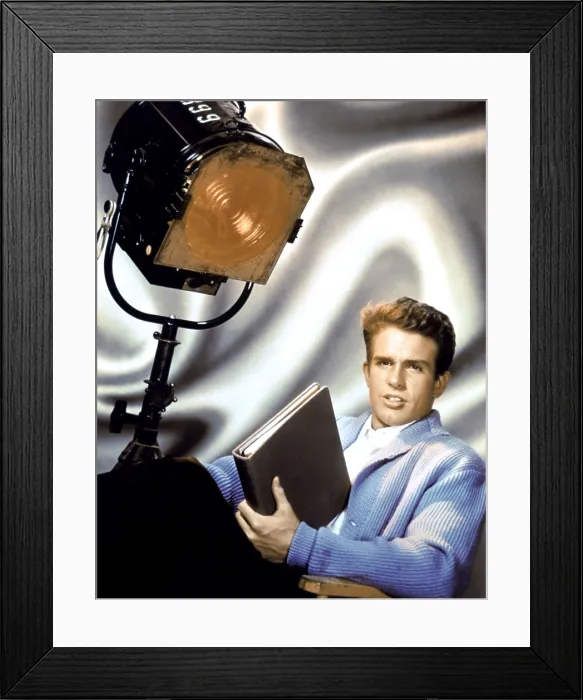 Framed Print : Warren Beatty, ca. 1960s