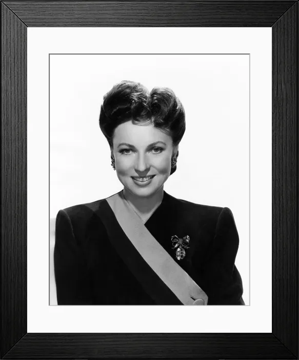 Framed Print : Agnes Moorehead, photo by Clarence Bull, 1944