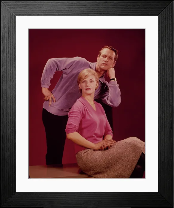 Framed Print : Paul Newman, Joanne Woodward in the 1960s