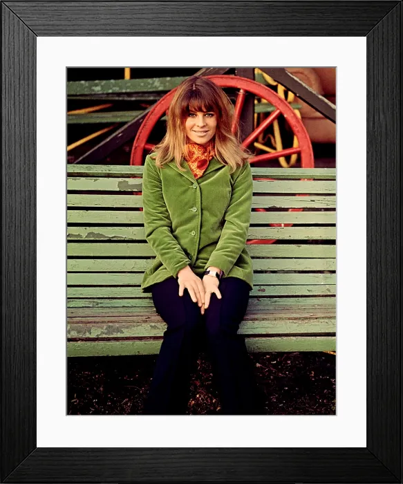 Framed Print : Julie Christie on the set of FAR FROM THE MADDING CROWD, 1967