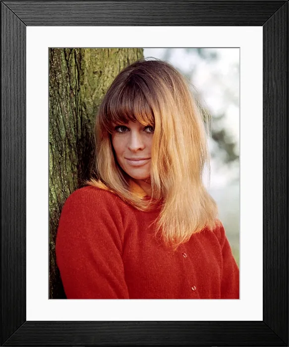 Framed Print : Julie Christie on the set of FAR FROM THE MADDING CROWD, 1967