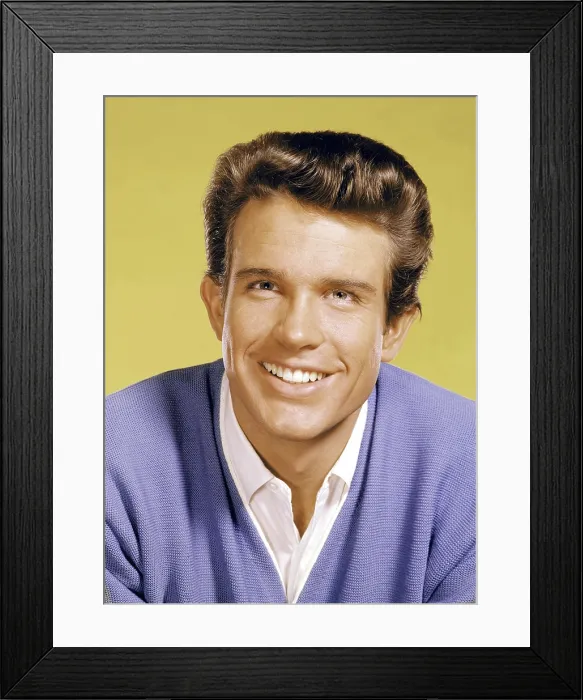 Framed Print : Warren Beatty in the early 1960s