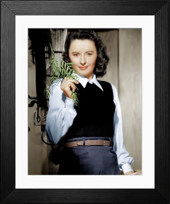 Framed Print : Barbara Stanwyck, ca. 1947