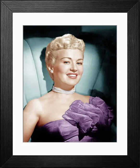 Framed Print : Betty Grable, ca. 1950s