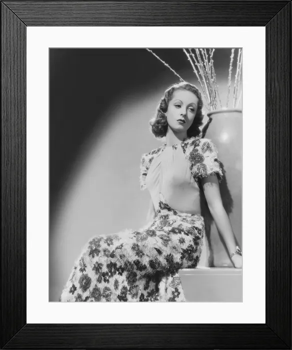 Framed Print : Danielle Darrieux, Universal portrait, circa 1938