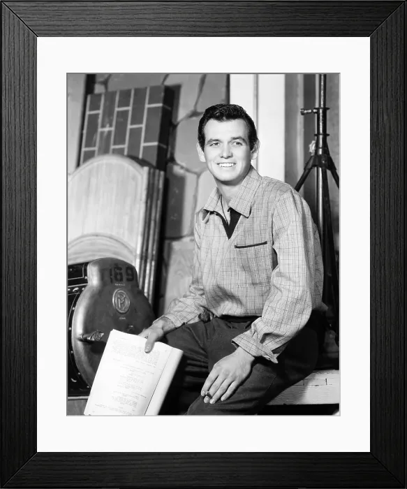 Framed Print : Universal contract player David Janssen, 1952