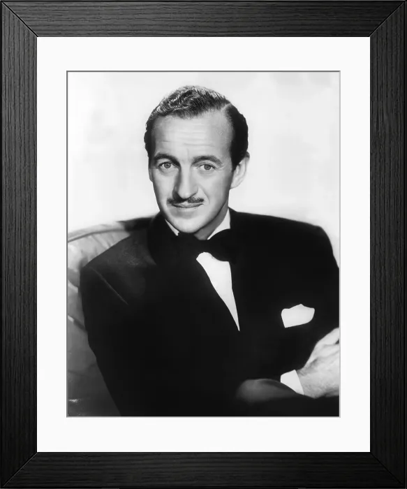 Framed Print : DAVID NIVEN, 1956 Framed Print : DAVID NIVEN, 1956