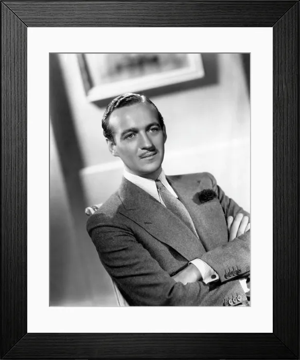 Framed Print : David Niven, ca. late 1930s Framed Print : David Niven, ca. late 1930s