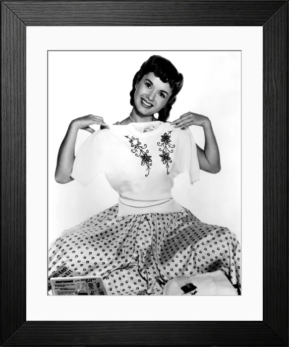 Framed Print : Debbie Reynolds, portrait, ca. 1950s