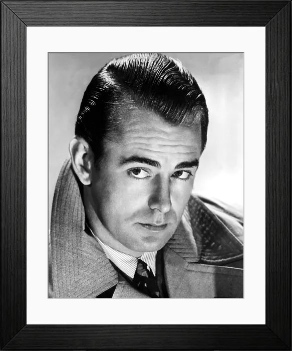 Framed Print : ALAN LADD, portrait, circa 1950