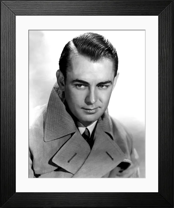 Framed Print : ALAN LADD, portrait