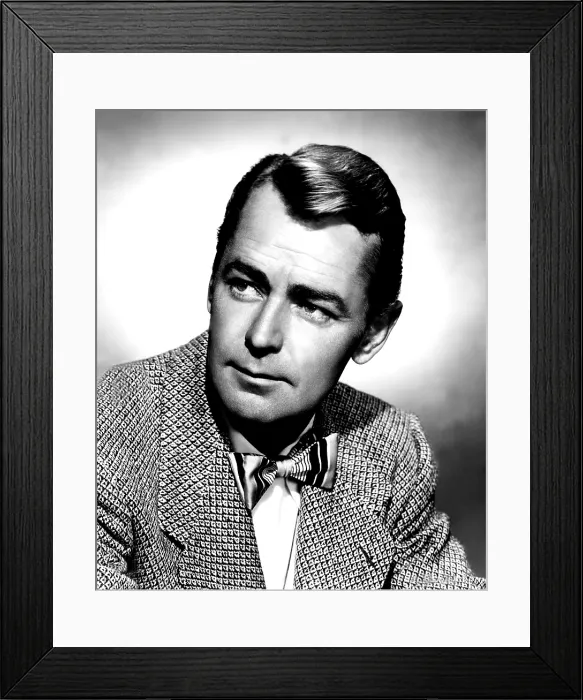 Framed Print : ALAN LADD, portrait
