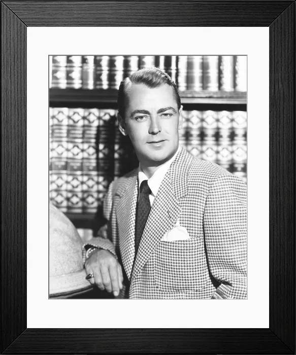 Framed Print : Alan Ladd, 1949