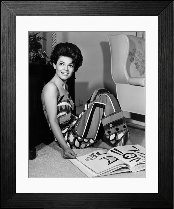Framed Print : Anne Bancroft, at home, 1966