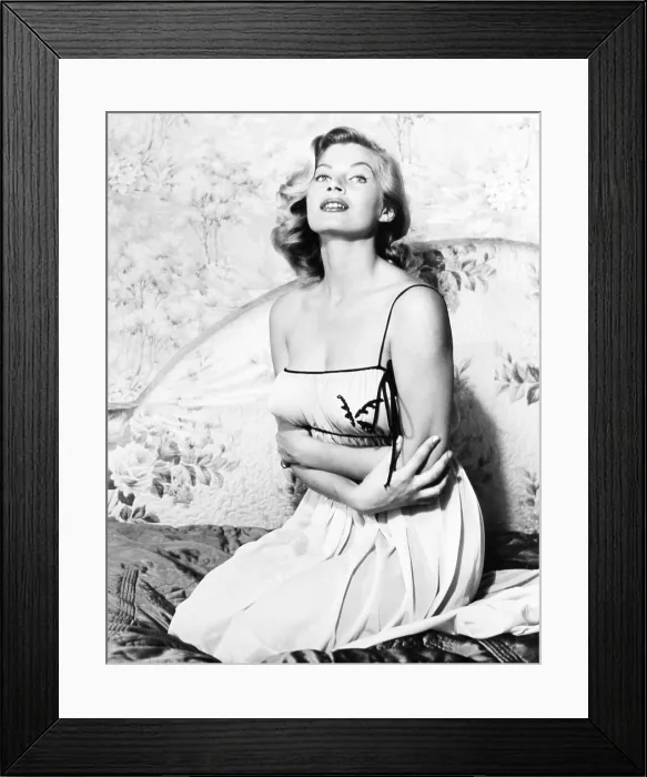 Framed Print : Anita ekberg, late 1950s