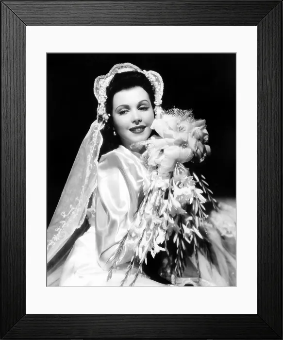 Framed Print : Ann Miller, modeling a wedding ensemble, 1941, ph: A.L. Whitey Schafer Framed Print : Ann Miller, modeling a wedding ensemble, 1941, ph: A.L. Whitey Schafer