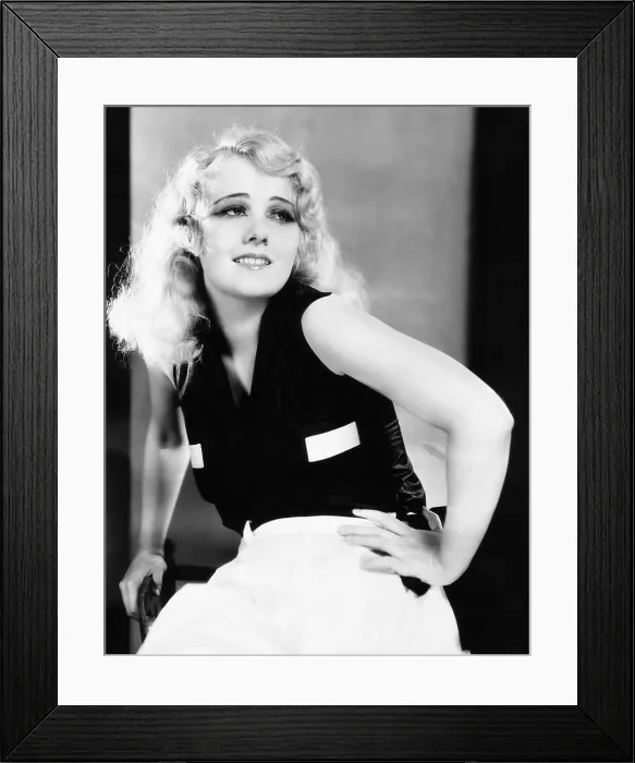 Framed Print : Anita Page introduces the Fascisti black shirt which she wears with white pajama trousers, 1929