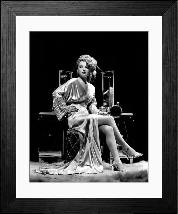 Framed Print : Ann Sheridan at make-up table, 1938