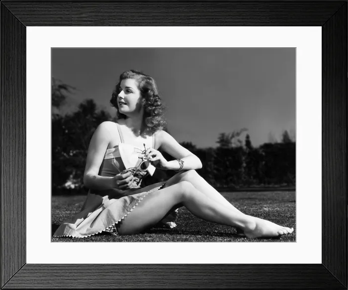 Framed Print : Ann Sheridan, portrait by Schuyler Crail, ca. 1940
