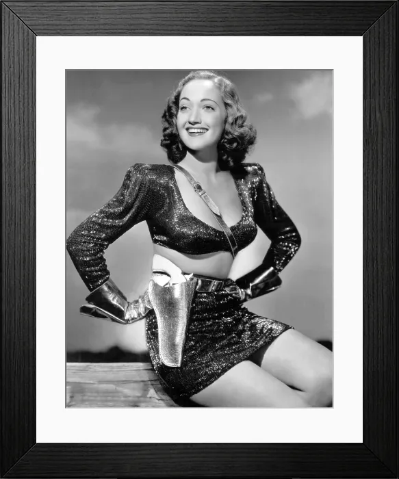 Framed Print : Dorothy Lamour, as a sexy cowgirl, 1943 Framed Print : Dorothy Lamour, as a sexy cowgirl, 1943