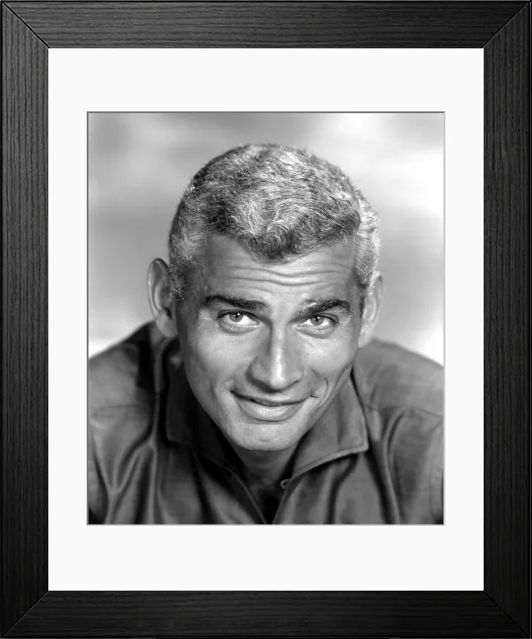 Framed Print : Jeff Chandler, ca. late 1950s Framed Print : Jeff Chandler, ca. late 1950s