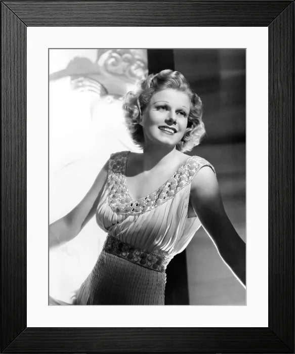 Framed Print : Jean Harlow, just after getting her hair cut to grow in her natural color, late 1935 Framed Print : Jean Harlow, just after getting her hair cut to grow in her natural color, late 1935