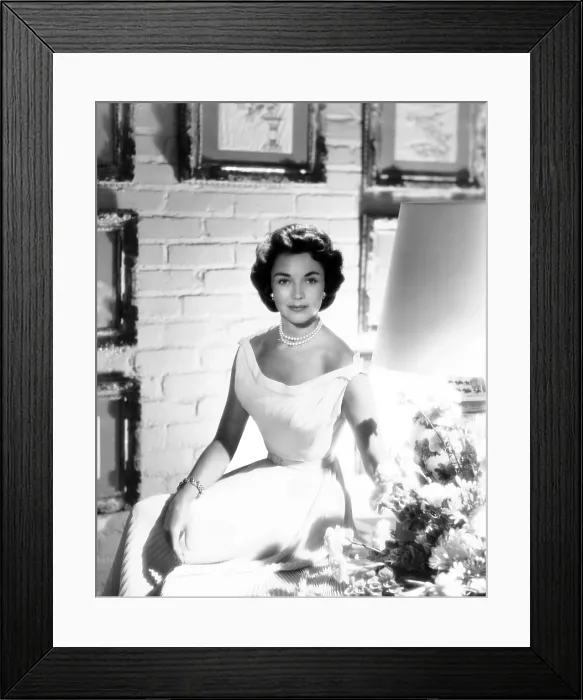 Framed Print : Jennifer Jones, at home, ca. late 1950s