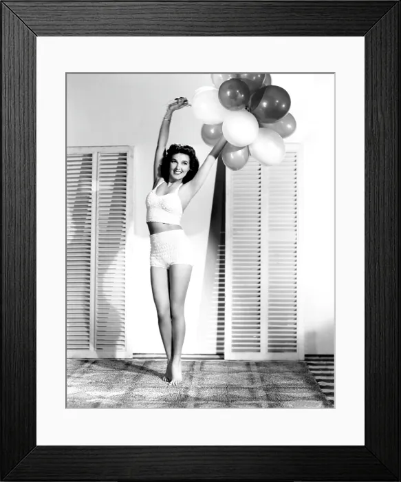 Framed Print : Jean Parker, hopefully bringing some helium balloons to her weigh-in, 1941 Framed Print : Jean Parker, hopefully bringing some helium balloons to her weigh-in, 1941