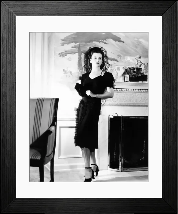 Framed Print : Joan Bennett in costume designed by Muriel King, 1944 Framed Print : Joan Bennett in costume designed by Muriel King, 1944