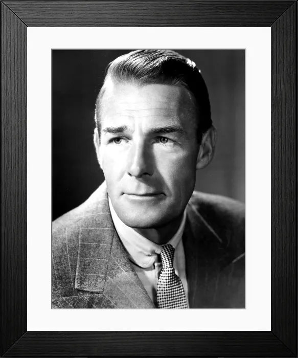Framed Print : Randolph Scott, RKO, 1945
