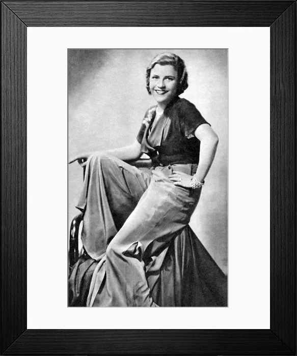 Framed Print : Renate Muller, (aka Renate Mueller), ca. early 1930s