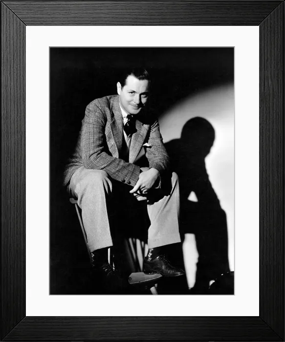 Framed Print : Robert Montgomery, MGM portrait by Hurrell, ca. 1937 Framed Print : Robert Montgomery, MGM portrait by Hurrell, ca. 1937