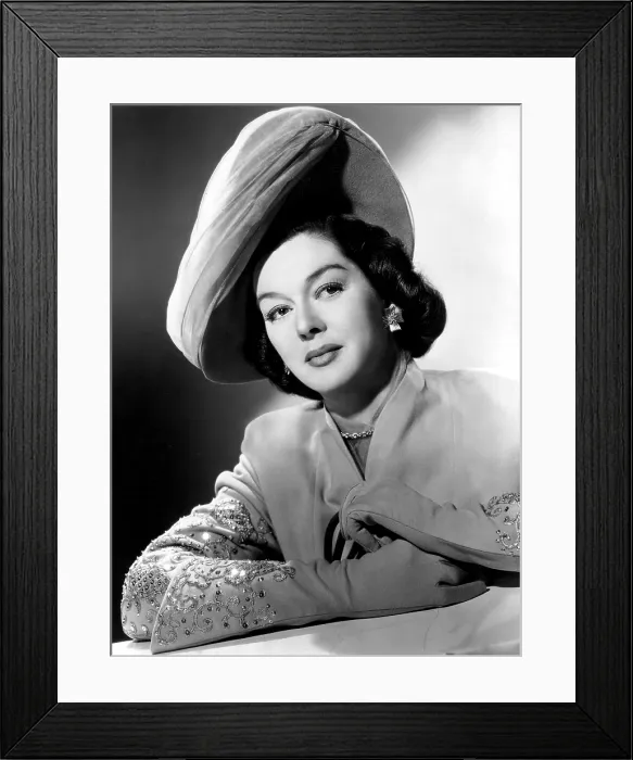 Framed Print : ROSALIND RUSSELL in an early 1940's portrait