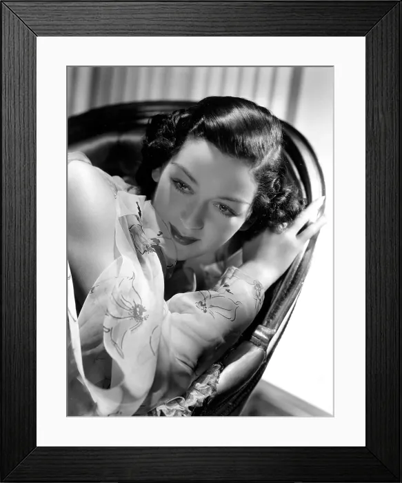 Framed Print : ROSALIND RUSSELL in a Hurrell portrait from 1935