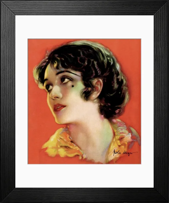 Framed Print : Pola Negri, artwork from the cover of Motion Picture magazine, ca, mid-1920s Framed Print : Pola Negri, artwork from the cover of Motion Picture magazine, ca, mid-1920s
