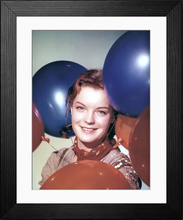 Framed Print : Romy Schneider, 1950s
