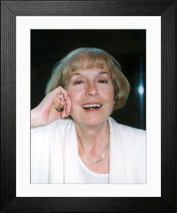 Framed Print : BARBARA SHELLEY at the 2001 Fanex Con, held in Maryland, 07 / 01