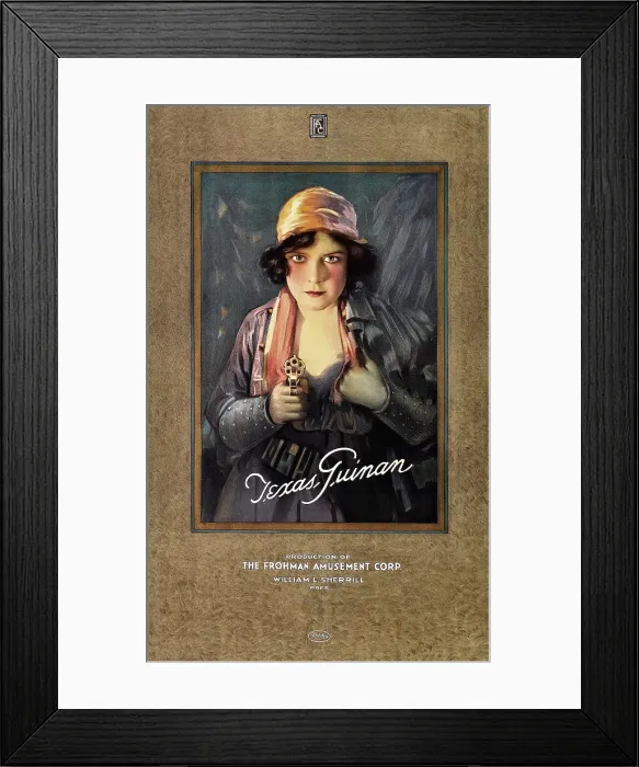 Framed Print : Texas Guinan, on 1919 personality poster