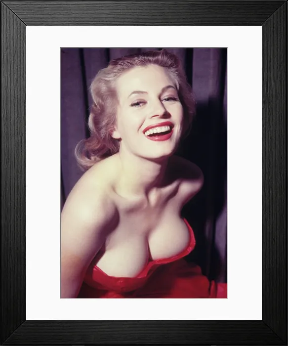 Framed Print : Anita Ekberg, circa late 1950s