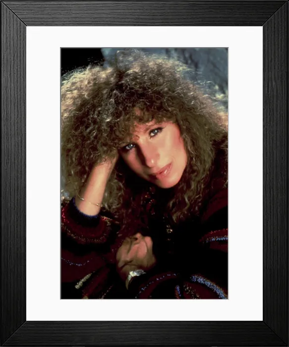 Framed Print : Barbra Streisand in Columbia Records picture, 1980s