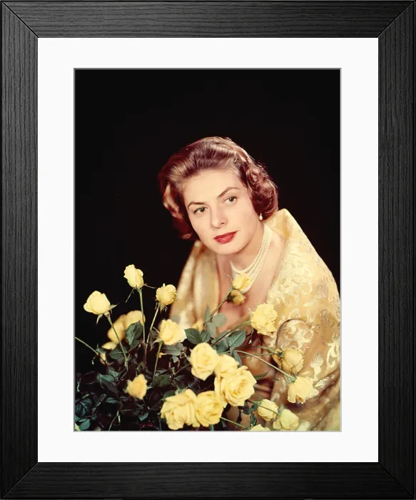 Framed Print : INGRID BERGMAN, 1950's Framed Print : INGRID BERGMAN, 1950's