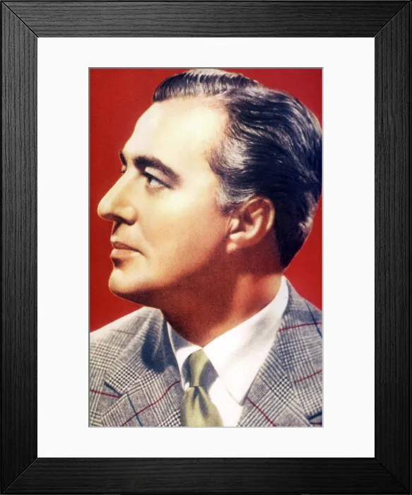 Framed Print : Profile portrait of director VITTORIO DE SICA, c. early 1950s