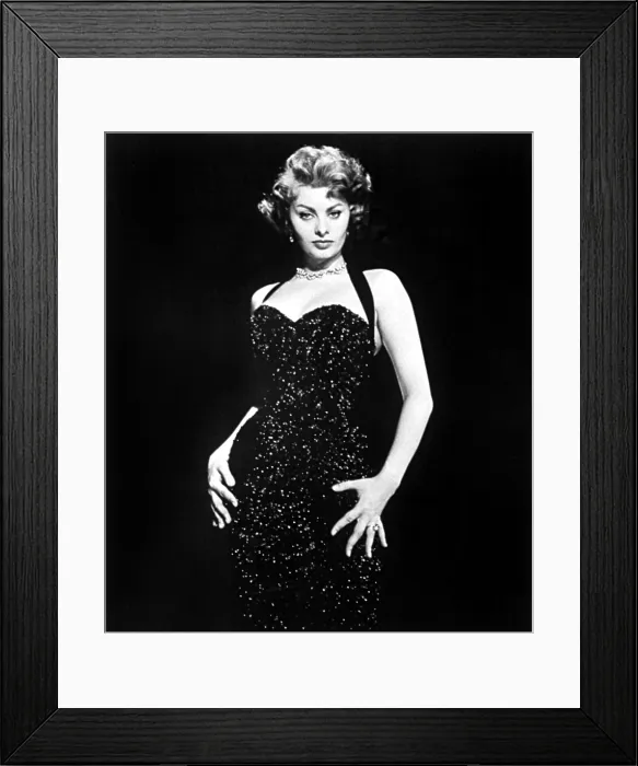 Framed Print : Publicity shot of SOPHIA LOREN used to promote PRIDE AND THE PASSION, 1957 Framed Print : Publicity shot of SOPHIA LOREN used to promote PRIDE AND THE PASSION, 1957